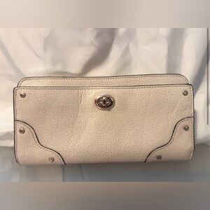 Coach Cream Leather Wallet
